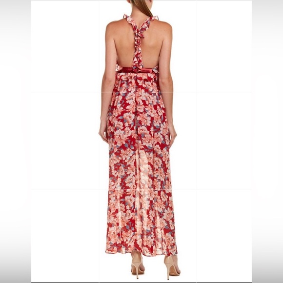 For Love and Lemons Velvet and blossom maxi - Picture 2 of 3